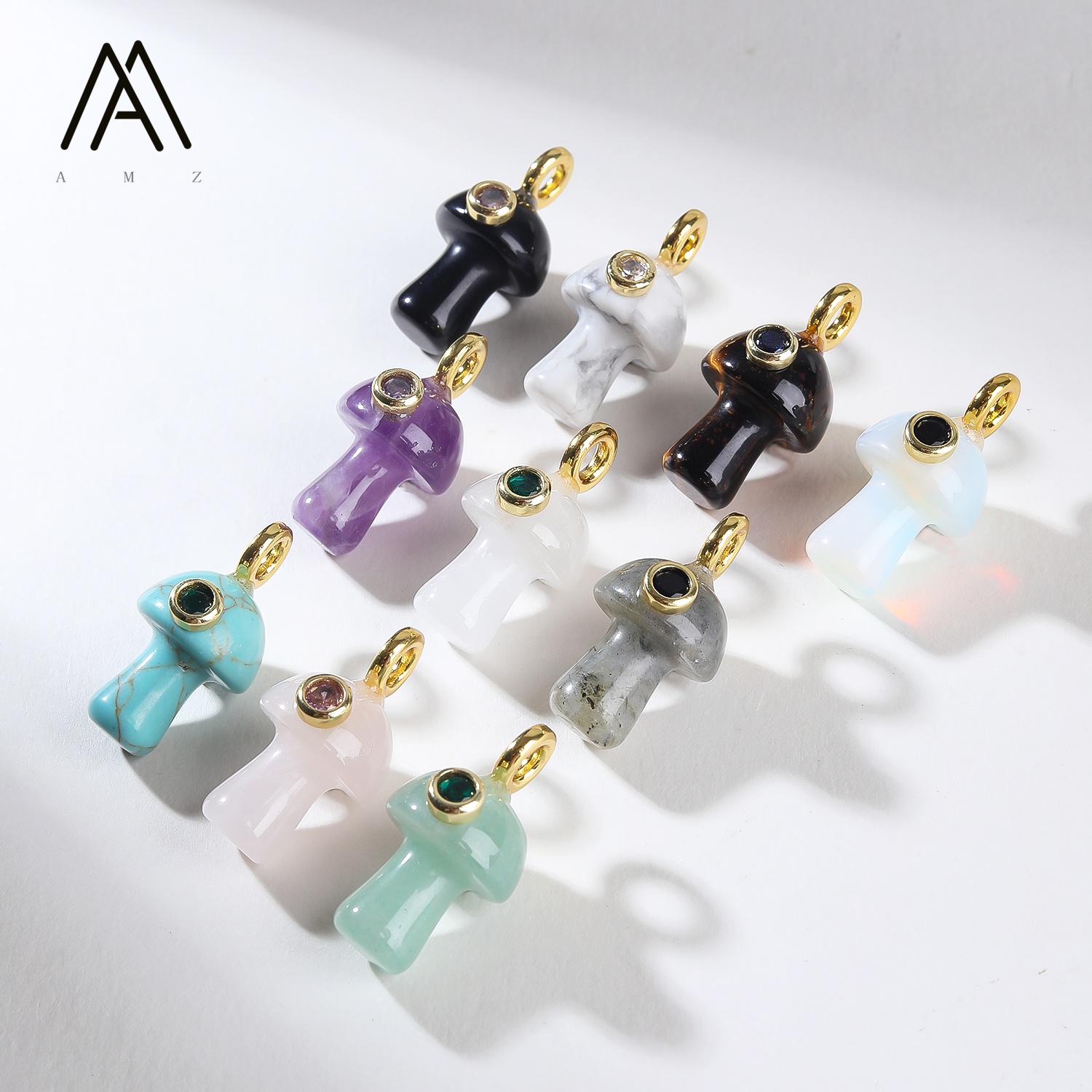 Crystal Pendant Necklace Natural Stone - 1/3/5/10 قطع من حجر الكوارتز الطبيعي،