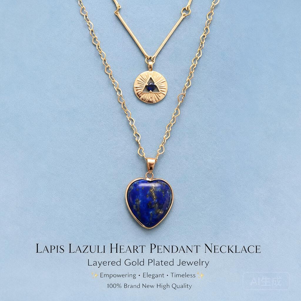 Layered Pendant Necklace Aesthetic - قلائد متعددة الطبقات، قلادة على شكل