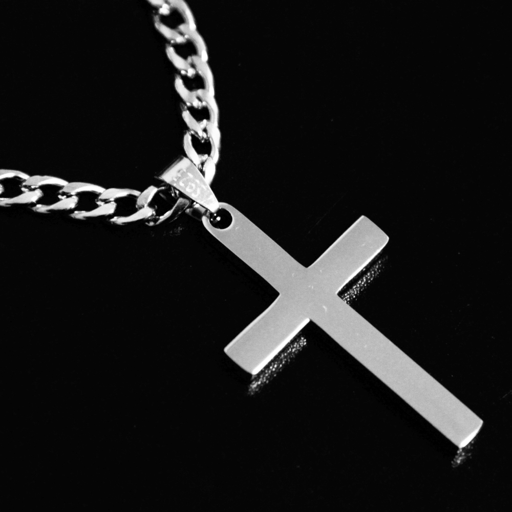 925 فضة الصليب قلادة للرجال ال - مراجعة 925 Sterling Silver Chain Necklace Men وسعره