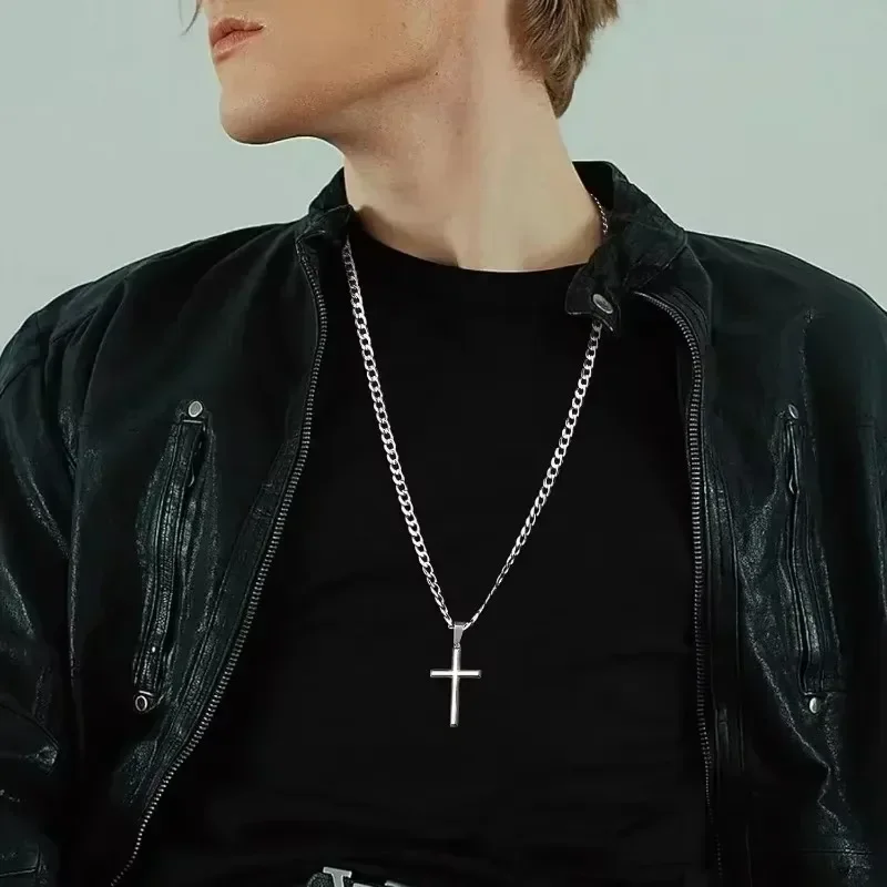 925 فضة الصليب قلادة للرجال ال - مراجعة 925 Sterling Silver Chain Necklace Men وسعره