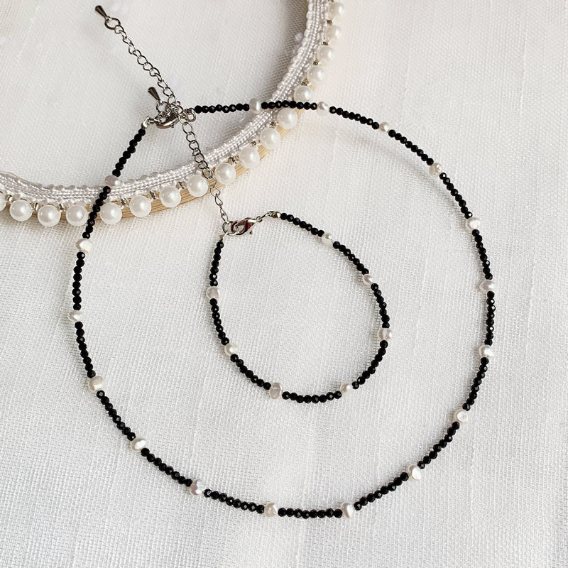 موضة شفاء مجوهرات 2 مللي متر ح - مراجعة Pearl Choker Necklace Vintage وسعره