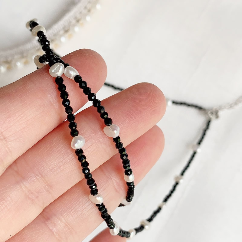 موضة شفاء مجوهرات 2 مللي متر ح - مراجعة Pearl Choker Necklace Vintage وسعره