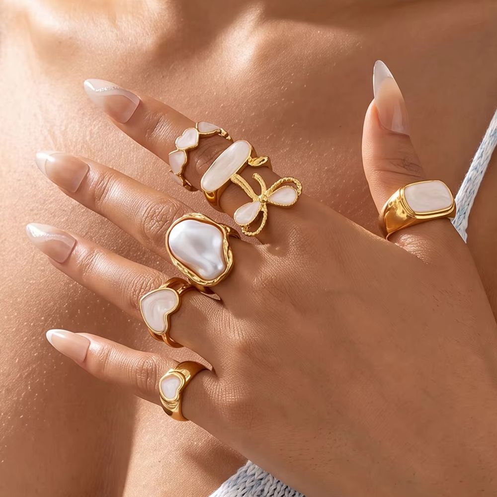 7 قطع/طقم خواتم معدنية بتصميم  - مراجعة Vintage Punk Knuckle Rings Set وسعره