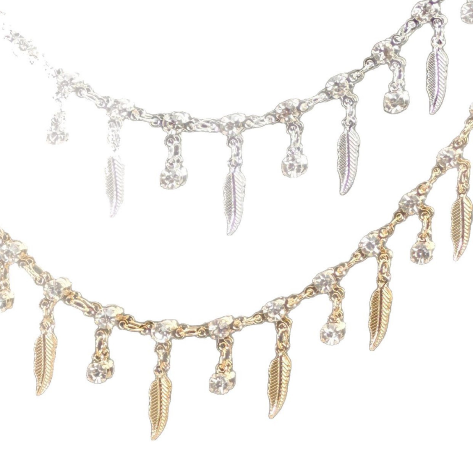 سلسلة ريشة الماس ثلاثية الشوكا - مراجعة Body Jewelry وسعره