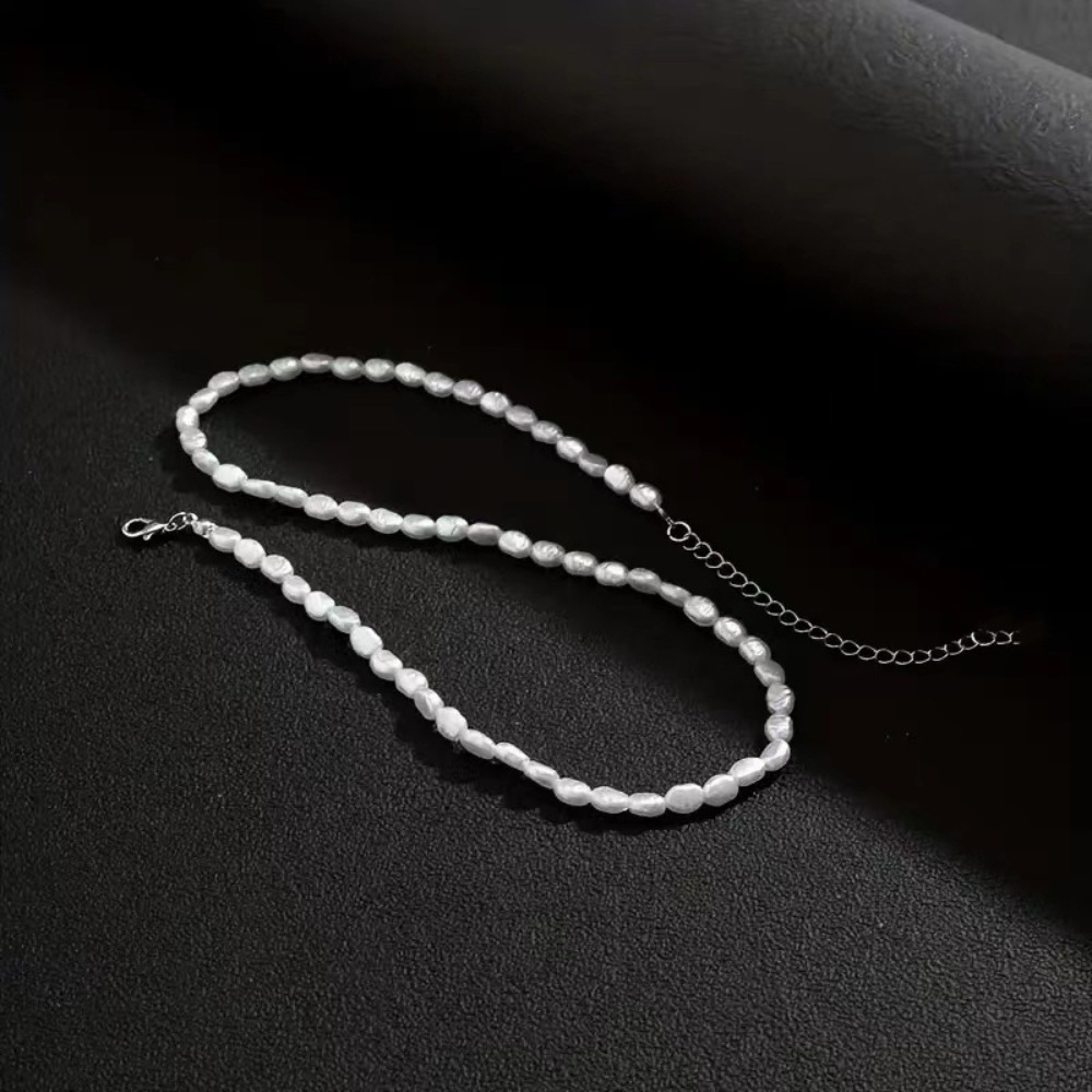 قلادة تشوكر بسيطة من اللؤلؤ ال - مراجعة Pearl Choker Necklace Vintage وسعره