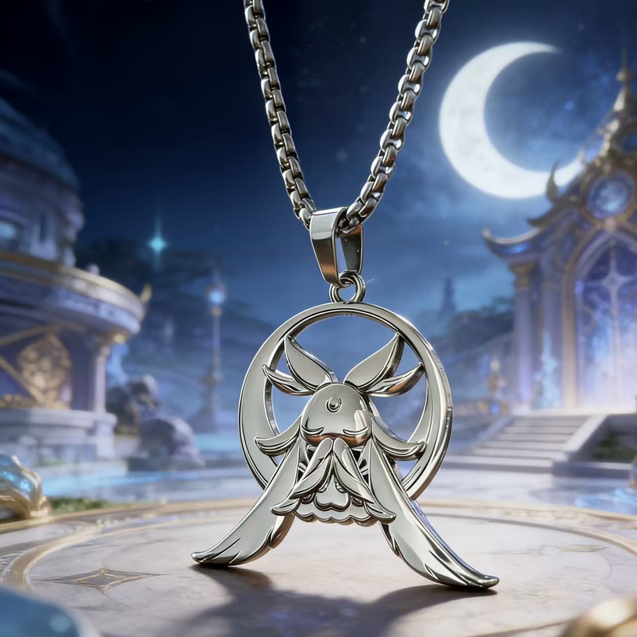 قلادة كولومبينا كوهينكي من لعب - مراجعة Anime Pendant Necklace وسعره