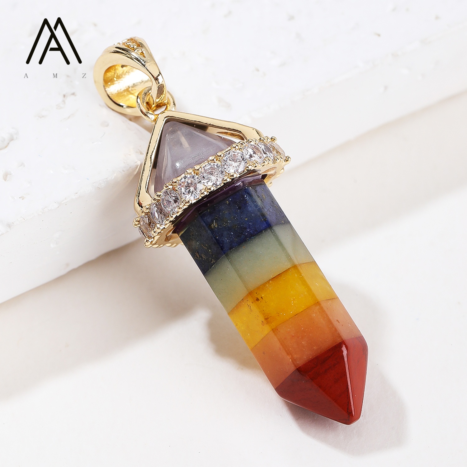 1/3/5/10 قطع من قلادات الأعمدة - مراجعة Crystal Pendant Necklace Natural Stone وسعره