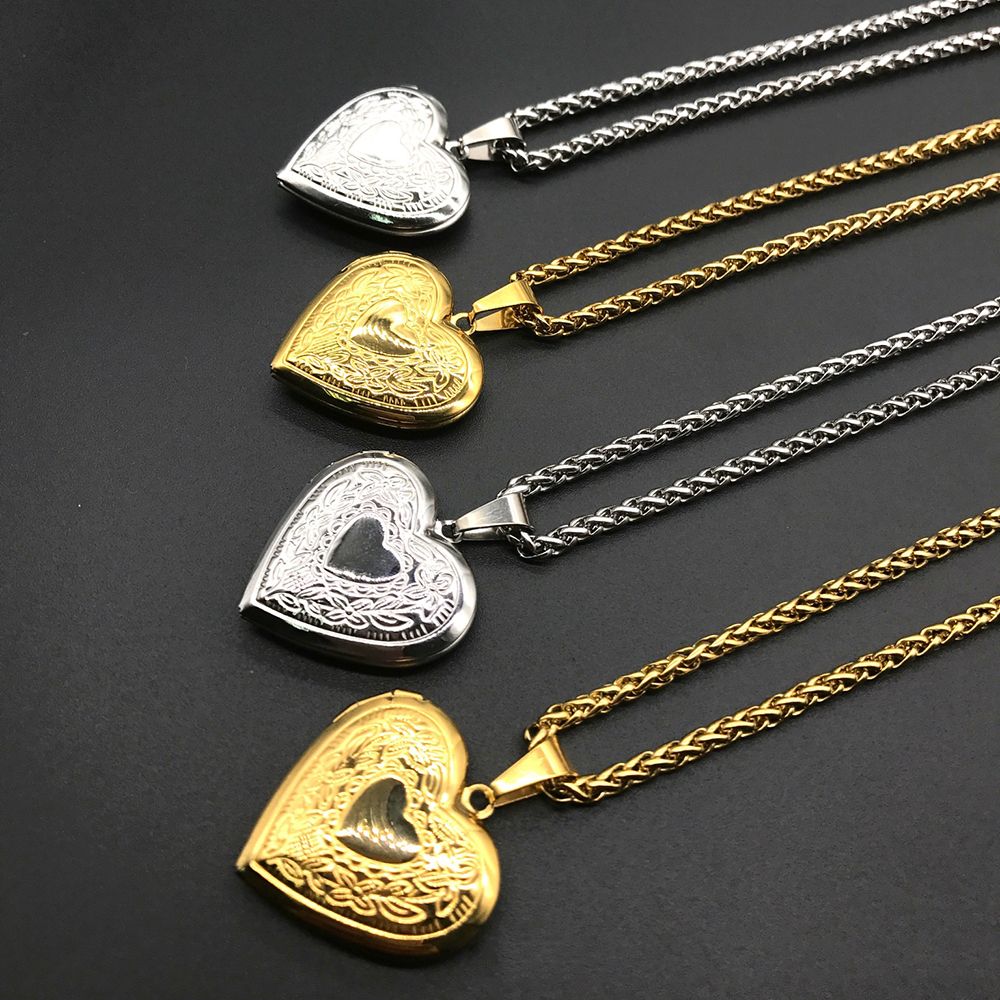 قلادة صداقة على شكل قلب مع صور - مراجعة Heart Locket Necklace Photo وسعره