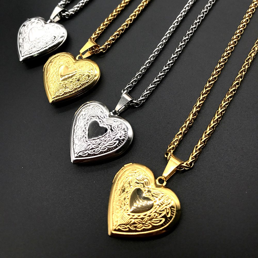 قلادة صداقة على شكل قلب مع صور - مراجعة Heart Locket Necklace Photo وسعره