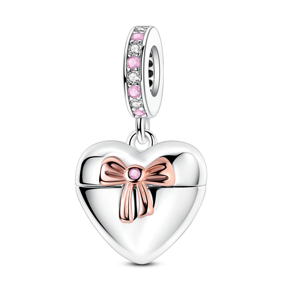 قلادة فضية عيار 925 بتصميم قلب - مراجعة Heart Locket Necklace Photo وسعره