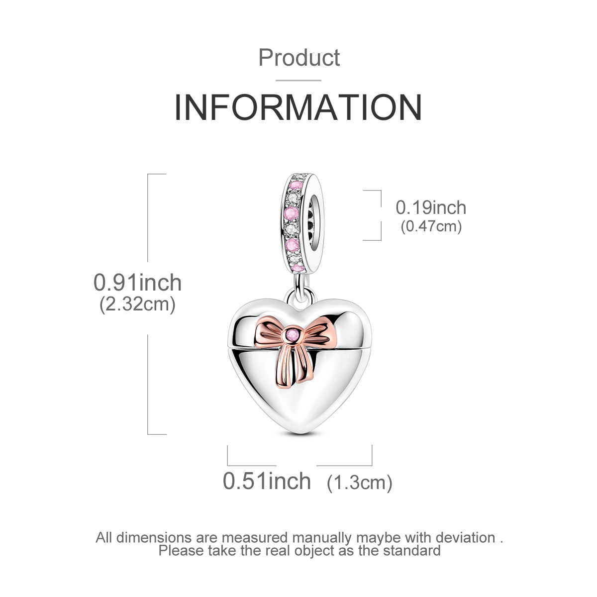 قلادة فضية عيار 925 بتصميم قلب - مراجعة Heart Locket Necklace Photo وسعره